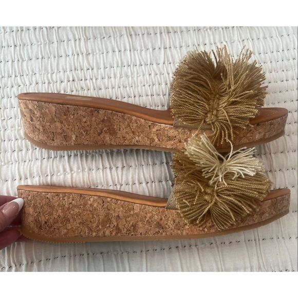 SILVIA COBOS MAMBO SLIP ON SANDALS IN BEIGE NEW - Picture 2 of 6